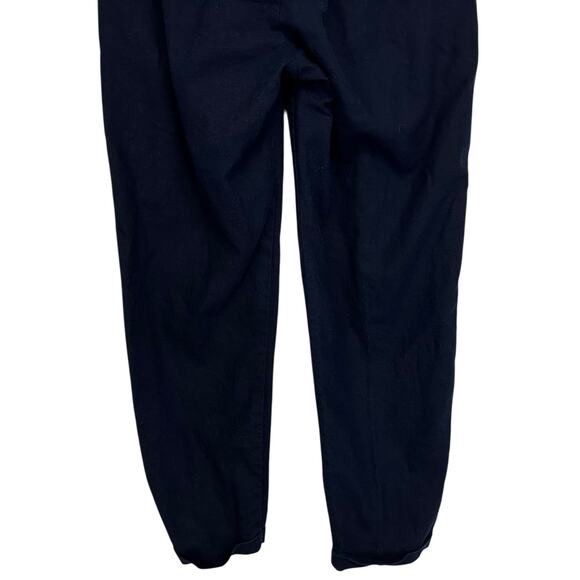 J. Crew Linen Cotton Drawstring Pant Navy Blue H5607 Size 4 - Picture 7 of 10